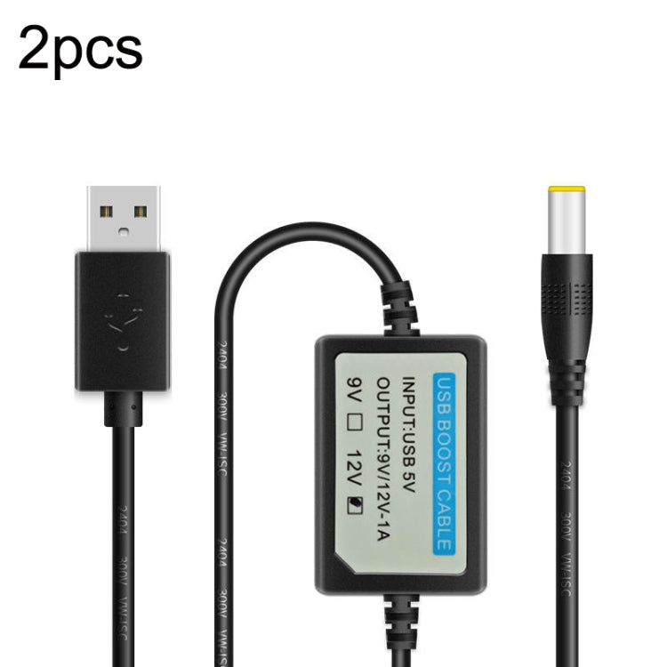 USB Booster Line Mobile Power Cord, 2pcs DC 5V to 9V, 2pcs DC 5V to 12V – TPU 2pcs DC 5V to 12V