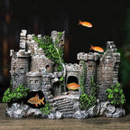Fish Tank Ancient Castle Resin Decoration Aquarium Cavern Building Decoration, Ancient Castle – Durable Build, Easy to Use Ancient Castle