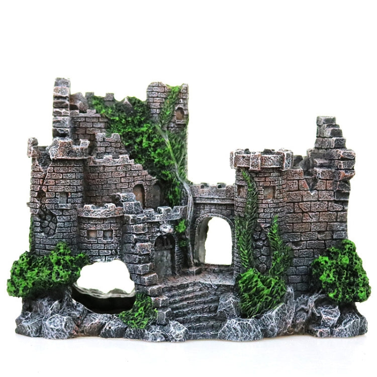 Fish Tank Ancient Castle Resin Decoration Aquarium Cavern Building Decoration, Ancient Castle – Durable Build, Easy to Use