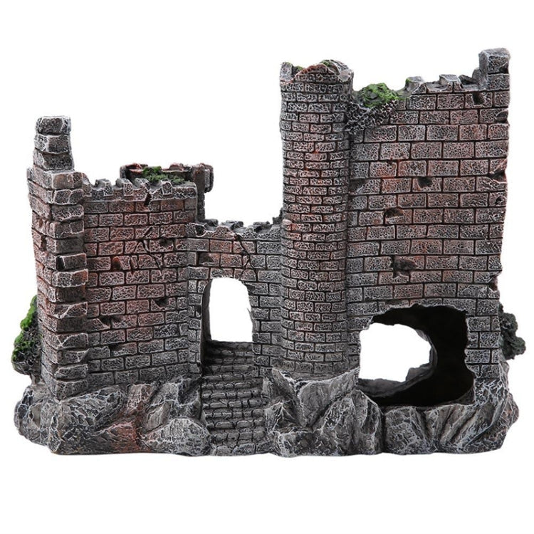 Fish Tank Ancient Castle Resin Decoration Aquarium Cavern Building Decoration, Ancient Castle – Durable Build, Easy to Use