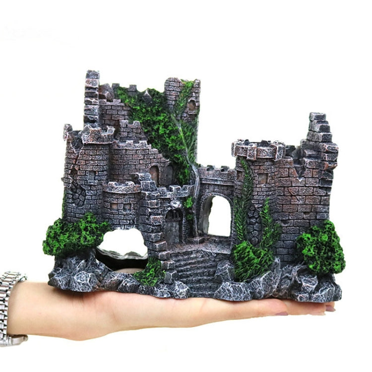 Fish Tank Ancient Castle Resin Decoration Aquarium Cavern Building Decoration, Ancient Castle – Durable Build, Easy to Use