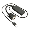 HD55Y VGA To HDMI Adapter Cable VGA+USB To HD 1080P Converter With Power Supply, VGA+USB To HDMI – TPU VGA+USB To HDMI