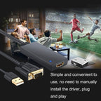 HD55Y VGA To HDMI Adapter Cable VGA+USB To HD 1080P Converter With Power Supply, VGA+USB To HDMI – TPU