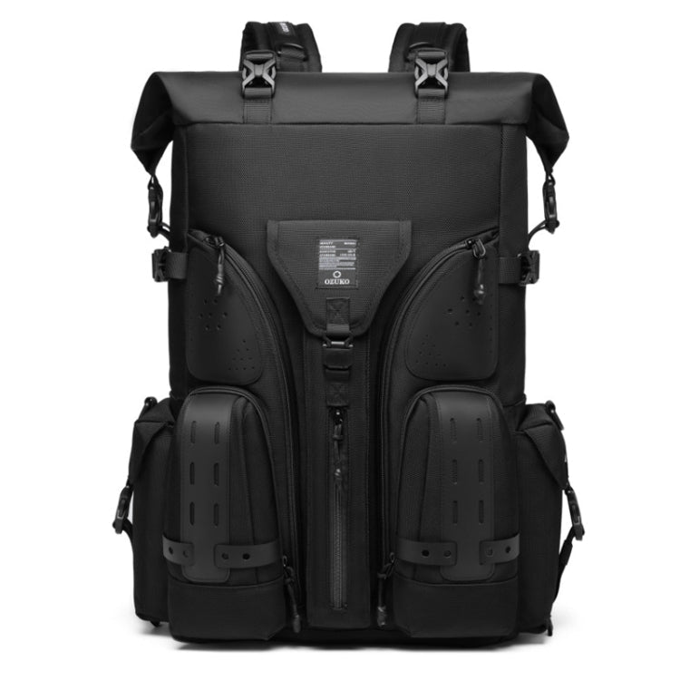 Ozuko 9631 Waterproof Outdoor Backpack Large Capacity Travel Baseball Bag Black