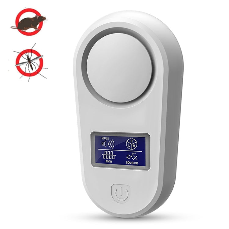 High Power Display Ultrasonic Mouse Repellent Mosquito Repellent Home Intelligent Insect Repellent, US Plug, EU Plug, UK Plug, AU Plug US Plug White