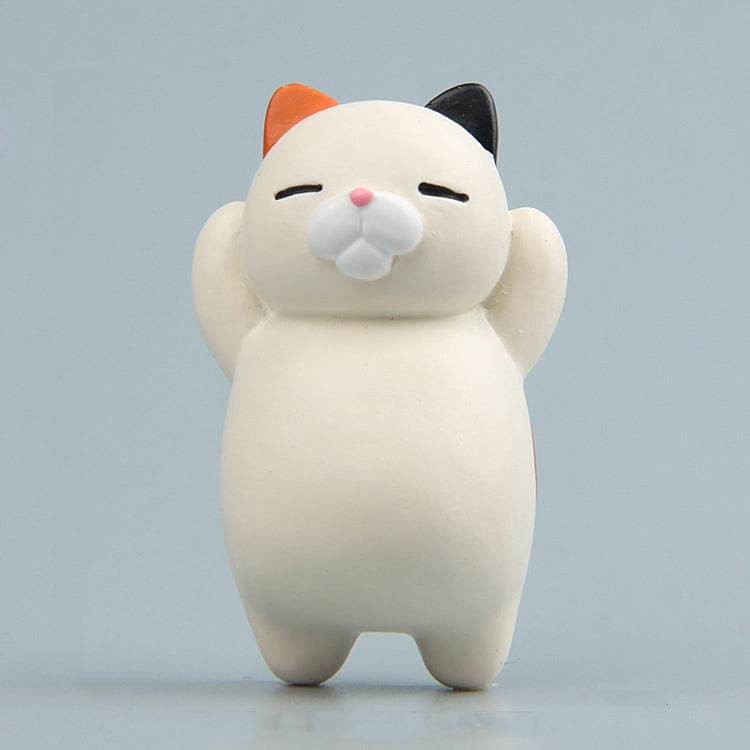 Cartoon Cat Fridge Magnet Resin Ornament Ornament, With Magnetic Sticker, Without Magnetic Sticker With Magnetic Sticker Three -color Cat