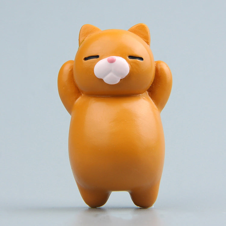 Cartoon Cat Fridge Magnet Resin Ornament Ornament, With Magnetic Sticker, Without Magnetic Sticker – Magnetic With Magnetic Sticker Deep Coffee Cat