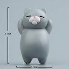 Cartoon Cat Fridge Magnet Resin Ornament Ornament, With Magnetic Sticker, Without Magnetic Sticker