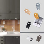 Cartoon Cat Fridge Magnet Resin Ornament Ornament, With Magnetic Sticker, Without Magnetic Sticker