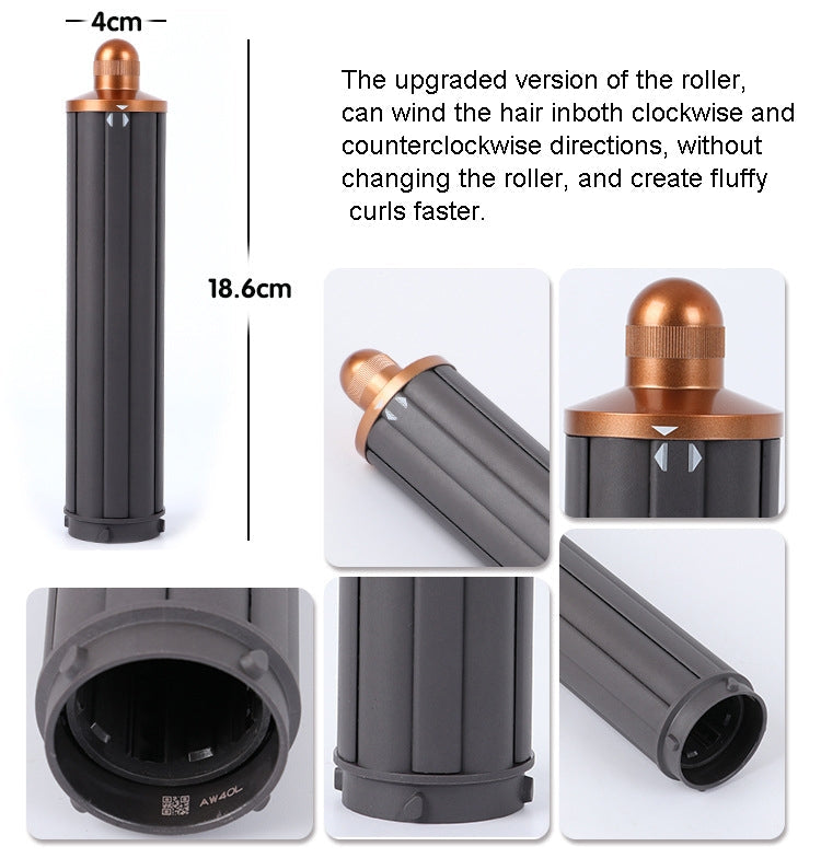 For Dyson Airwrap Hair Dryer i.d. / HS01 / HS05 / HD08 18.6 x 4cm Upgraded Long Curling Barrels Nozzle With Long Adapter Golden, 18.6cm 40mm Rose Red, 18.6cm 40mm Golden, 18.6cm 40mm Short Adapter Golden, 18.6cm 40mm Short Adapter Rose Red            ...