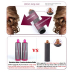 For Dyson Airwrap Hair Dryer i.d. / HS01 / HS05 / HD08 18.6 x 4cm Upgraded Long Curling Barrels Nozzle With Long Adapter Golden, 18.6cm 40mm Rose Red, 18.6cm 40mm Golden, 18.6cm 40mm Short Adapter Golden, 18.6cm 40mm Short Adapter Rose Red            ...