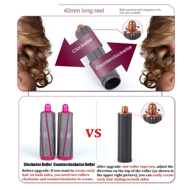 For Dyson Airwrap Hair Dryer i.d. / HS01 / HS05 / HD08 18.6 x 4cm Upgraded Long Curling Barrels Nozzle With Long Adapter Golden, 18.6cm 40mm Rose Red, 18.6cm 40mm Golden, 18.6cm 40mm Short Adapter Golden, 18.6cm 40mm Short Adapter Rose Red            ...