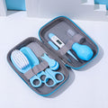 JR-6006 8 in 1 EVA Bag Baby Cleaning Care Set Baby Daily Cleaning Kit, Blue, Pink, Yellow Blue