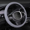 Silicone Non-slip Wear-resistant Steering Wheel Cover, 37-42cm 37-42cm Gray