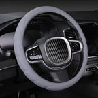 Silicone Non-slip Wear-resistant Steering Wheel Cover, 37-42cm 37-42cm Gray
