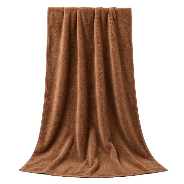 Nano Thickened Large Bath Towel Hairdresser Beauty Salon Adult With Soft Absorbent Towel, 30x70cm, 35x75cm, 70x140cm – Durable Build, Easy to Use 70x140cm Coffee