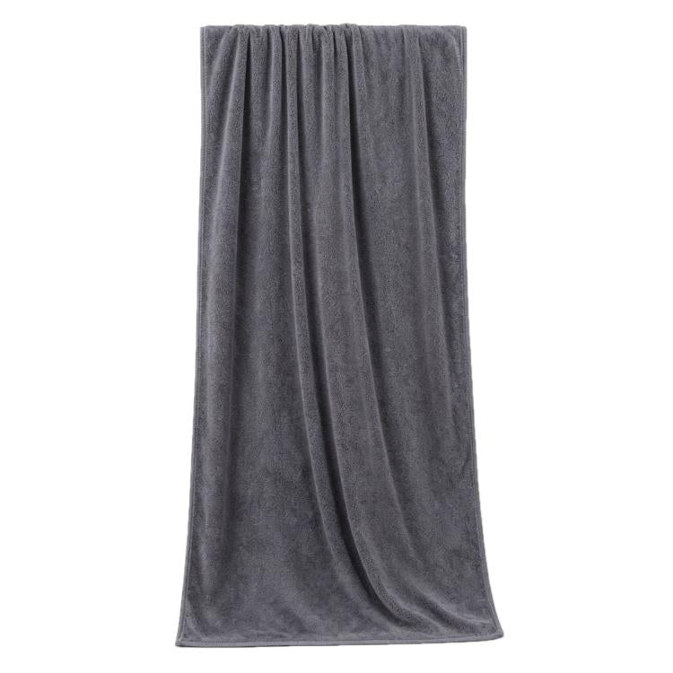 Nano Thickened Large Bath Towel Hairdresser Beauty Salon Adult With Soft Absorbent Towel, 30x70cm, 35x75cm, 70x140cm – Durable Build, Easy to Use 70x140cm Grey