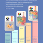Q2 Tangram Hualongdao Geometry Puzzle Electronic Puzzle Transformation Toy, Q2 Tangram – Durable Build, Easy to Use