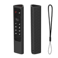For NVIDIA Shield TV Pro 4K HDR Remote Control Silicone Case With Lanyard, YK010 Black YK010 Black Black