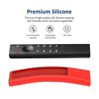 For NVIDIA Shield TV Pro 4K HDR Remote Control Silicone Case With Lanyard, YK010 Black