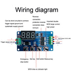 Deek-Robot DDC-432 Delay Relay Switch DC5V-30V Dual MOS Tube Digital Display Time Relay Controller, Time Relay Controller