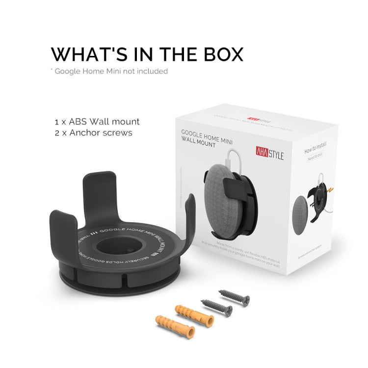 AhaStyle PT62 Wall Bracket Smart Speaker Bracket, For Google Home Mini...