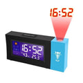 8290 Electronic Colour Screen Weather Clock Weather Forecast Projection Clock Rotatable Digital Clock, Without USB Cable, With USB Cable Without USB Cable