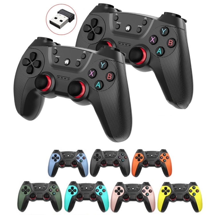 KM-029 2.4G One for Two Doubles Wireless Controller Support PC / Linux / Android / TVbox, KM-029 (Mint Green), KM-029 (Cangling Green), KM-029 (Vitality Orange), KM-029 (Rose Pink), KM-029 (Lemon Yellow), KM-029 (Mountain Blue), KM-029 (Battle Gray) ...