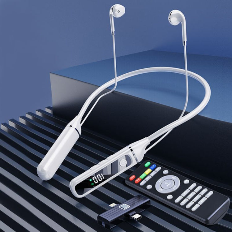 SN-537K 5.3 Bluetooth Live Earphones Built-In Sound Card Wireless Receiver Sports Earphones – Bluetooth White