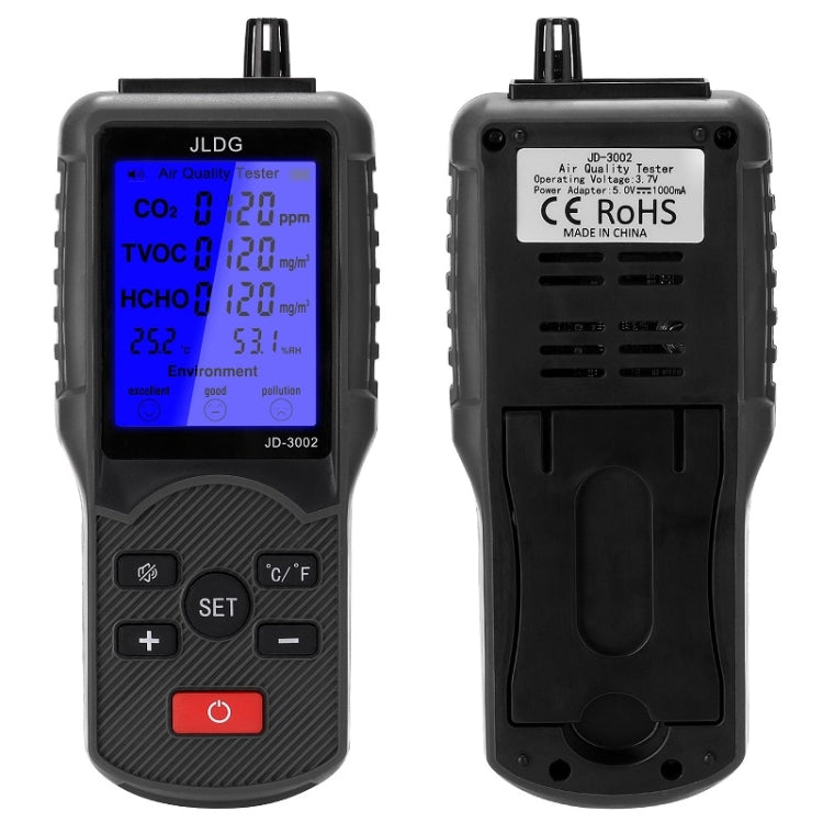 JD-3002 Carbon Dioxide Comprehensive Air Quality Temperature Humidity Detector, JD-3002