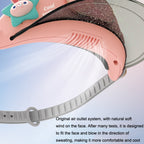 GL130-133 Outdoor Fan Cap Leafless Mute USB Portable Camping Mini Fan, Star Rabbit, Huahua Duck, Love Dragon