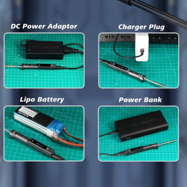 MINIWARE TS101 PD DC Soldering Iron 90W Portable Soldering Pen, With BC2 Soldering Iron Head, With B2 Soldering Iron Head, With I Soldering Iron Head, With KU Soldering Iron Head, With K Soldering Iron Head, With D24 Soldering Iron Head                ...