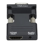 Projector HDMI Adapter With Audio Cable Computer HD Converter, HDMI to VGA, VGA to HDMI – Data Transmission
