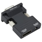 Projector HDMI Adapter With Audio Cable Computer HD Converter, HDMI to VGA, VGA to HDMI – Data Transmission