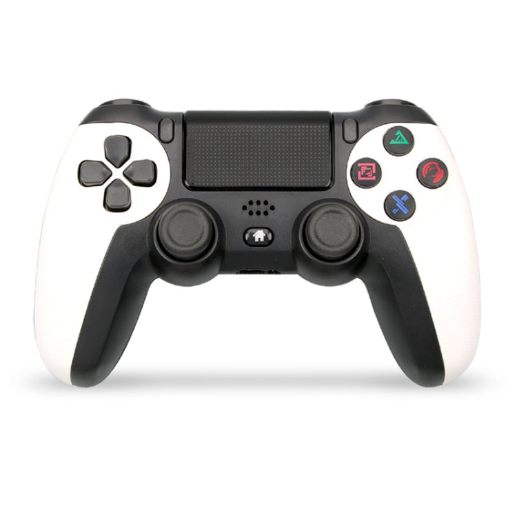 KM048 For PS4 Bluetooth Wireless Gamepad Controller 4.0 With Light Bar, KM048 (Battle Gray), KM048 (Elegant Silver), KM048 (Elegant White), KM048 (Mint Green), KM048 (Cangling Green), KM048 (Vitality Orange), KM048 (Rose Pink), KM048 (Lemon Yellow)...... KM048 (Elegant White) Elegant White