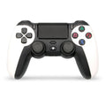 KM048 For PS4 Bluetooth Wireless Gamepad Controller 4.0 With Light Bar, KM048 (Battle Gray), KM048 (Elegant Silver), KM048 (Elegant White), KM048 (Mint Green), KM048 (Cangling Green), KM048 (Vitality Orange), KM048 (Rose Pink), KM048 (Lemon Yellow)...... KM048 (Elegant White) Elegant White