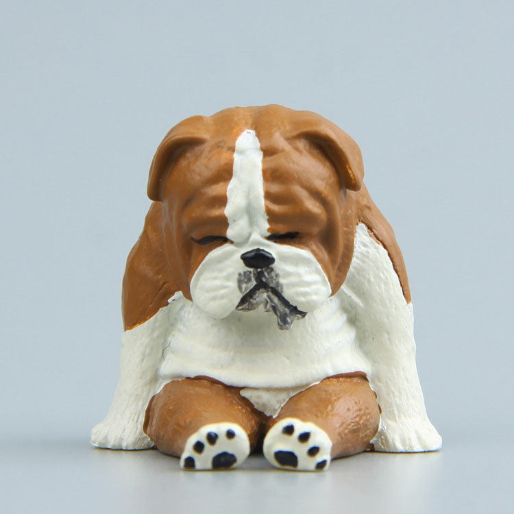 Warm Series Sitting Sleepy Zoo Figure Fridge Magnets, Brown Bear, Pug dog, Fat Cat – Magnetic Pug dog Pug dog