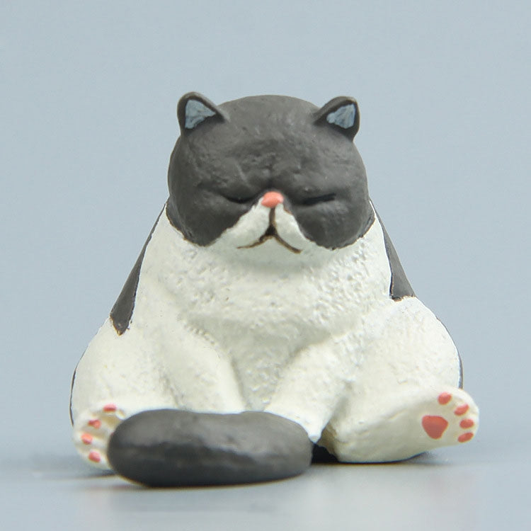 Warm Series Sitting Sleepy Zoo Figure Fridge Magnets, Brown Bear, Pug dog, Fat Cat – Magnetic Fat Cat Fat Cat