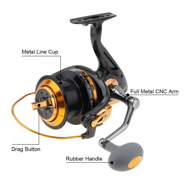 Long-distance Casting Reel Large Gapless Sea Rod Fishing Reel Spinning Reel, TF8000, TF9000, TF10000, TF11000