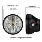 Motorcycle 7 Inch LED Headlamp Angel Ring Steering Function With Bracket, PE-D7inS01TZ 28-36MM