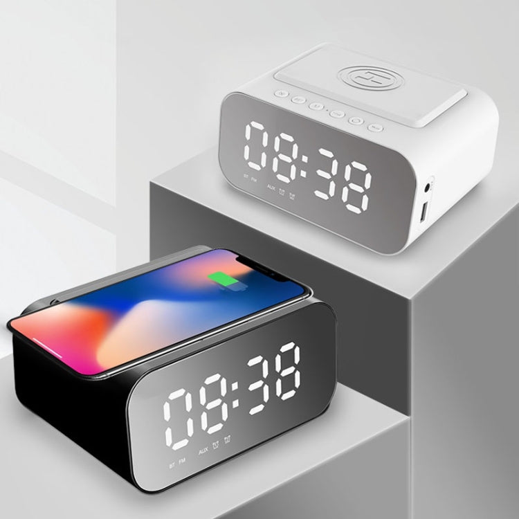 BT510 Bluetooth Speaker – 15W LED Clock Wireless Charging Bluetooth Speaker Multifunctional Smart...