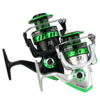 YUMOSHI GL Series Fishing Lines Spinning Reel, GL1000 Silver, GL2000 Silver, GL3000 Silver, GL4000 Silver, GL5000 Silver, GL6000 Silver, GL7000 Silver, GL1000 Black, GL2000 Black, GL3000 Black, GL4000 Black, GL5000 Black, GL6000 Black, GL7000 Black