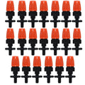 20pcs TF-118 Gardening Irrigation Drip Irrigation System Set Accessories, 6mm Single Hook Connection 4/7mm Capillary (Orange) 6mm Single Hook Connection 4 7mm Capillary (Orange)
