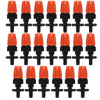 20pcs TF-118 Gardening Irrigation Drip Irrigation System Set Accessories, 6mm Single Hook Connection 4/7mm Capillary (Orange) 6mm Single Hook Connection 4 7mm Capillary (Orange)
