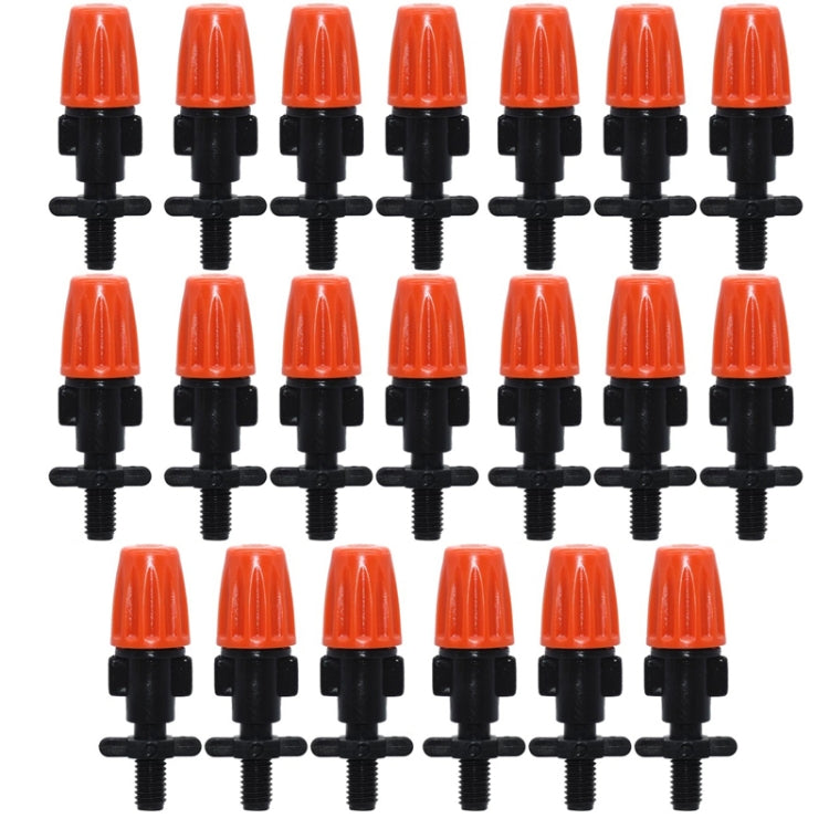 20pcs TF-118 Gardening Irrigation Drip Irrigation System Set Accessories, 6mm Single Hook Connection 4/7mm Capillary (Orange) 6mm Single Hook Connection 4 7mm Capillary (Orange)
