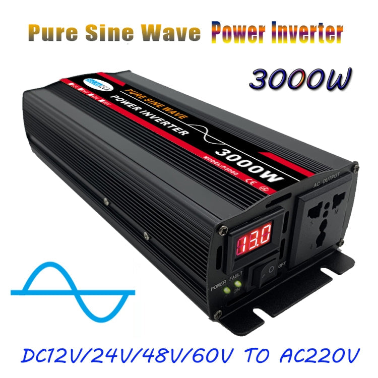 High Power Car Sine Wave Inverter Power Converter, 3000W (Actual 500W) 12V to 220V, 3000W (Actual 500W) 24V to 220V, 3000W (Actual 500W) 48V to 220V, 3000W (Actual 500W) 60V to 220V, 4000W (Actual 800W) 12V to 220V, 4000W (Actual 800W) 24V to 220V......