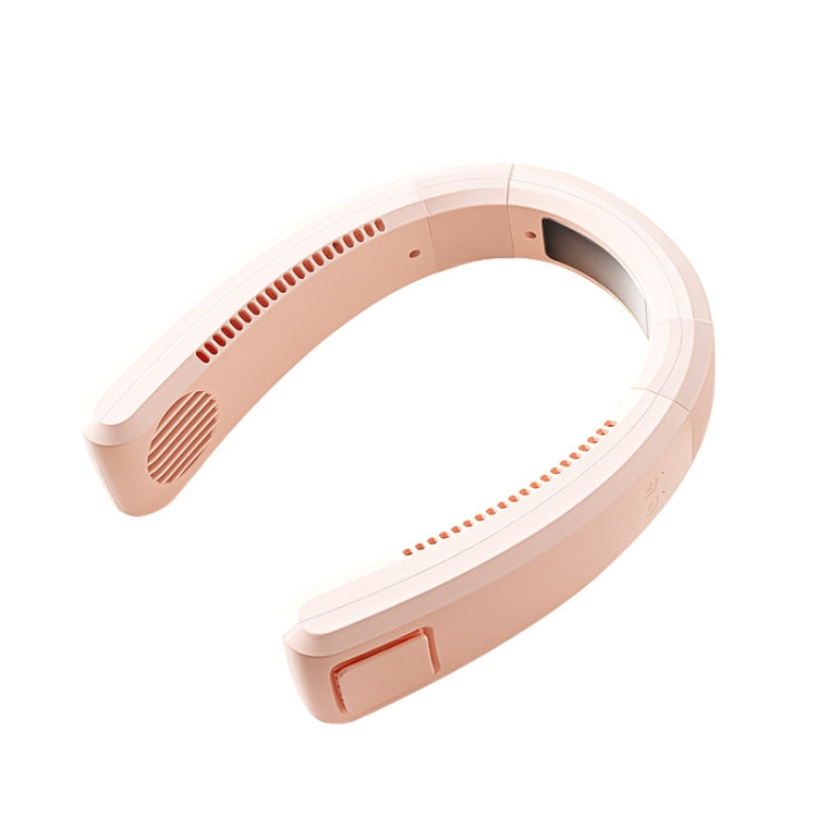 WT-F54 Wind From All Sides Long Battery Life Semiconductor Cooling Hanging Neck Fan – Durable Build, Easy to Use Pink