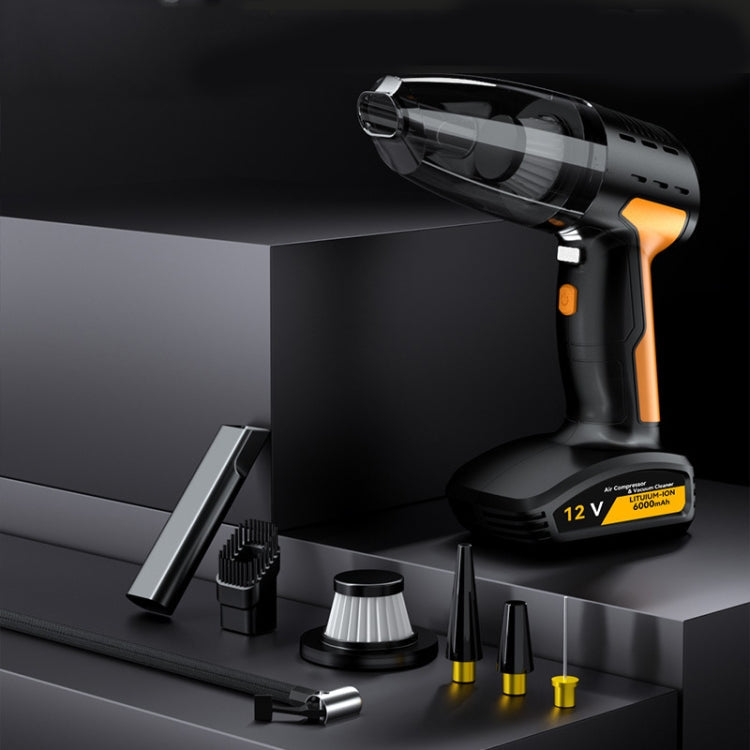 5 In 1 60W Double Motor Car Vacuum Cleaner With Blowing Air Pump Pressure Measuring Lighting Function, SUITU ST-6637 Wired, SUITU ST-6637 Wireless Model, SUITU ST-6637 Wireless+Toolbox SUITU ST-6637 Wired