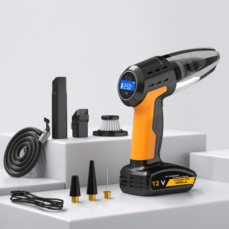 5 In 1 60W Double Motor Car Vacuum Cleaner With Blowing Air Pump Pressure Measuring Lighting Function, SUITU ST-6637 Wired, SUITU ST-6637 Wireless Model, SUITU ST-6637 Wireless+Toolbox – TPU SUITU ST-6637 Wireless Model