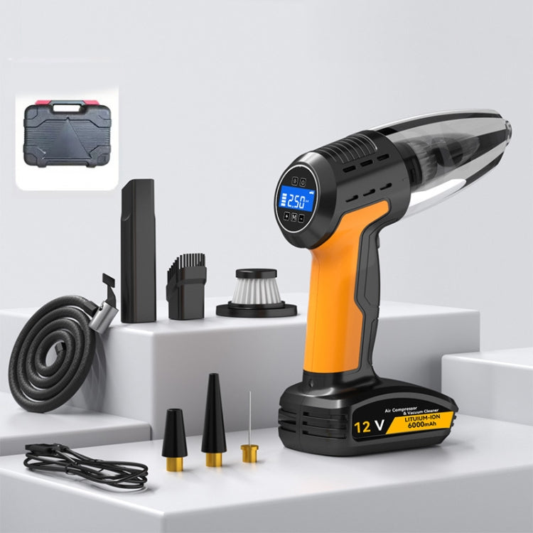 5 In 1 60W Double Motor Car Vacuum Cleaner With Blowing Air Pump Pressure Measuring Lighting Function, SUITU ST-6637 Wired, SUITU ST-6637 Wireless Model, SUITU ST-6637 Wireless+Toolbox – TPU SUITU ST-6637 Wireless+Toolbox